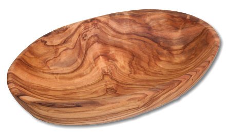 Schale oval aus Olivenholz 16 x 10cm von Unbekannt