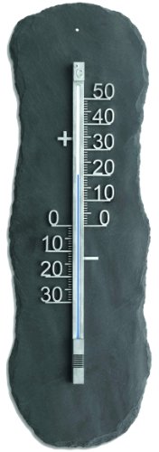 Schiefer Innen-Außenthermometer, Metall von Unbekannt