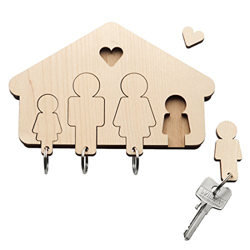 Schlüsselbrett FAMILIE - (HS1004) von Schlüsselbrett