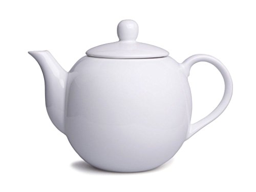 Schöne weiße Porzellan Teekanne ca. 1,0 Ltr. (Z188) von HiT