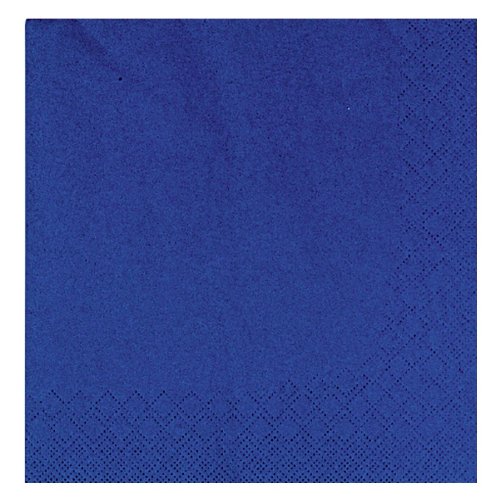 Servietten Fasana BigPack 50 Stück | 3-lagige Papierservietten in royalblau | Serviette 1/4-Falz Größe: 33x33 cm, Dekoserviette, Prägeservietten für Serviettenhalter & Spender von Unbekannt