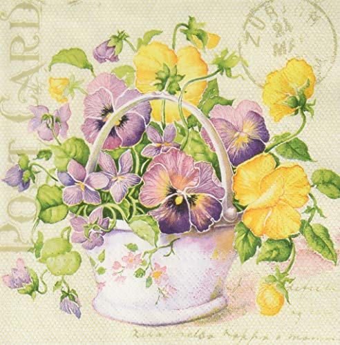 Serwetki Napkins 33 x 33 cm 20 sztuki packg. Serwetki technik Marie adell róże kwiaty von Abbott Collection