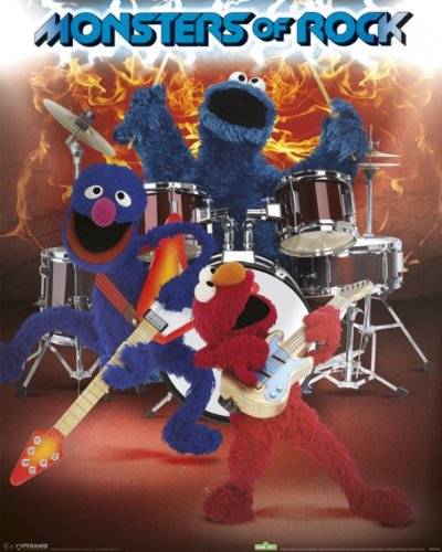 Sesamstraße – Monsters Of Rock – 40 x 50 cm Kunstdruck/Poster Sesamstraße – Monsters Of Rock – 40 x 50 cm Kunstdruck/Poster von Unbekannt