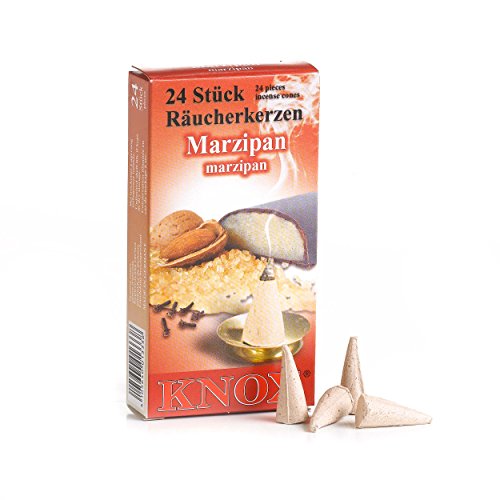 KNOX Räucherkerzen - Duft: Marzipan - Menge: 24 Stück - Made in Germany KNOX Räucherkerzen - Duft: Marzipan - Menge: 24 Stück - Made in Germany von KNOX