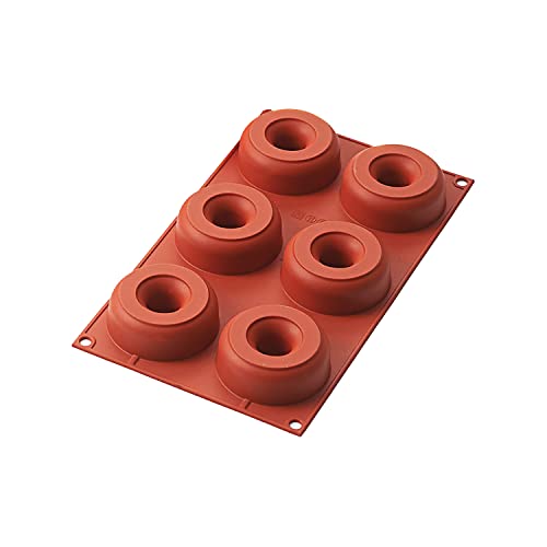 Silikomart 190352 Backform Donuts, 6er-Form, Orange Silikomart 190352 Backform Donuts, 6er-Form, Orange von silikomart