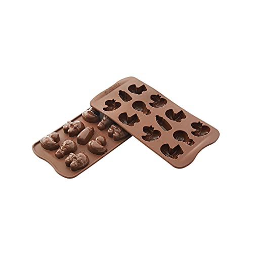 silikomart | SCG31 Silikonform für CHOCO BABY Pralinen, Antihaft, 12 Pralinen, 1er Pack Form für Süßigkeiten, Easy Choc, 107 x 21 mm, h 17 mm, Made in Italy von silikomart