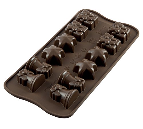 silikomart | SCG06 Silikonform für weihnachtliche Pralinen, Antihaft, 1er Pack Form für Süßigkeiten, Easy Choc, 34 x 34 h18 mm, Made in Italy silikomart | SCG06 Silikonform für weihnachtliche Pralinen, Antihaft, 1er Pack Form für Süßigkeiten, Easy Choc, 34 x 34 h18 mm, Made in Italy von silikomart