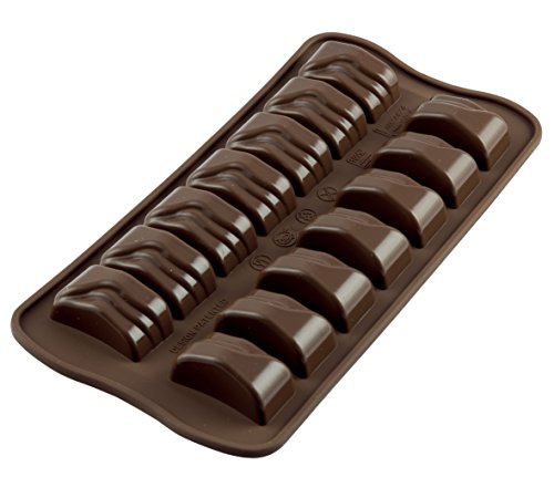silikomart | SCG09 Silikonform für Pralinen JACK, Antihaft, 14 Pralinen, Packung mit 1 Form für Süßigkeiten, Easy Choc, 37 x 20 mm, h 20 mm, Made in Italy silikomart | SCG09 Silikonform für Pralinen JACK, Antihaft, 14 Pralinen, Packung mit 1 Form für Süßigkeiten, Easy Choc, 37 x 20 mm, h 20 mm, Made in Italy von silikomart
