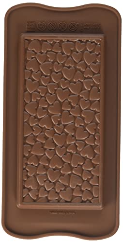 silikomart SCG38 Love Choco BAR, Silicone, Marine, 11,7 x 7,9 x 11 cm von silikomart