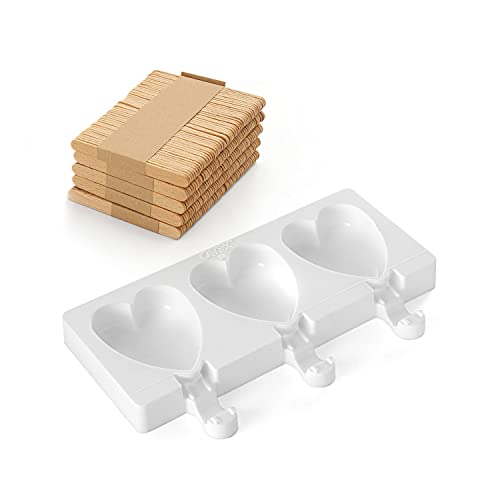 Silikomart GEL03M MINI HEART-IC Silikonform 67X55 H 18 MM, Weiß Silikomart GEL03M MINI HEART-IC Silikonform 67X55 H 18 MM, Weiß von silikomart