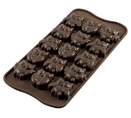 Silikomart SCG26 CHOCO GUFI Silikonform 34x30 h 15 mm, Silicone, braun Silikomart SCG26 CHOCO GUFI Silikonform 34x30 h 15 mm, Silicone, braun von silikomart