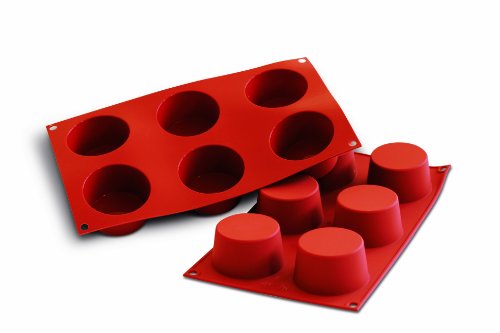 Silikomart 26.102.00.0060 SF102 - SILICONE MOULD N. 6 MUFFIN ø70 H40 MM, Terrakotta Silikomart 26.102.00.0060 SF102 - SILICONE MOULD N. 6 MUFFIN ø70 H40 MM, Terrakotta von silikomart