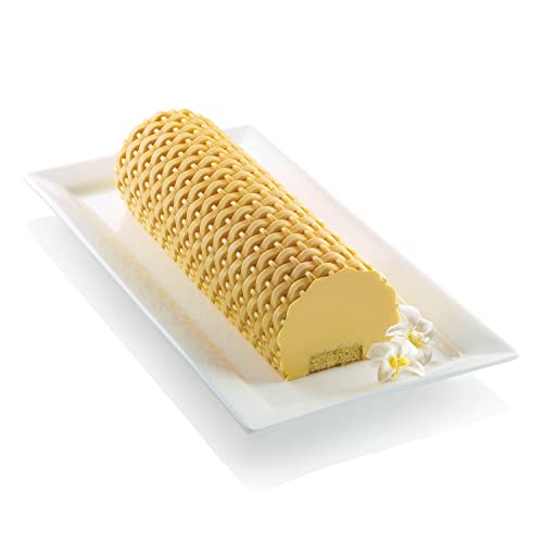 Silikomart MAGIC BUCHE Set for semi-Frozen, Silicone and Plastic, grau, 12 x 29.5 x 5 cm von silikomart