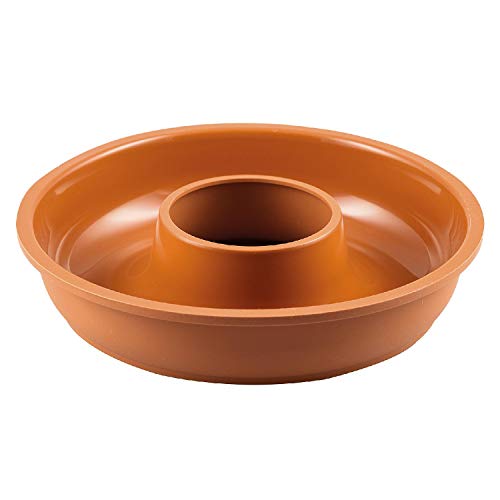 silikomart 193445 Backform Rund inkl. Safe-Ring, Terracotta von silikomart