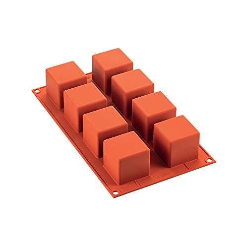 Silikomart Silikonform cube Spezielle Formen, Silicone, rot von silikomart