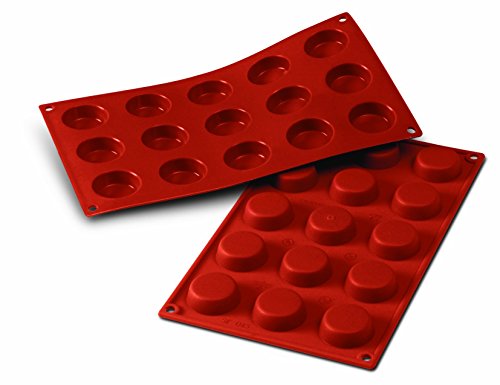 Silikomart 20.043.00.0060 SF 043 TORTINA - SILICONE MOULD ø40 H 13 MM, Terracotta von silikomart