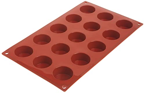 Silikomart 20.027.00.0060 SF 027 PETIT-FOURS Silikonform ø40 h 20 mm, Silikon, Terracotta Silikomart 20.027.00.0060 SF 027 PETIT-FOURS Silikonform ø40 h 20 mm, Silikon, Terracotta von silikomart