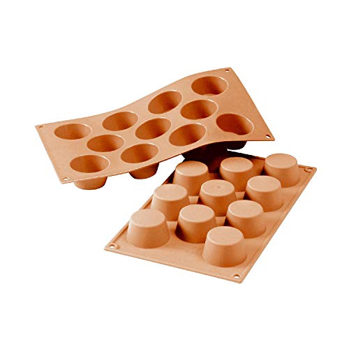 Silikomart SF022 MUFFIN Silikonform ø51 H 28 MM, Silikon, terracotta, S Silikomart SF022 MUFFIN Silikonform ø51 H 28 MM, Silikon, terracotta, S von silikomart