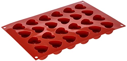 Silikomart 20.089.00.0060 SF 089 SMALL HEART SAVARIN - SILICONE MOULD 34X33 H 21 MM von silikomart