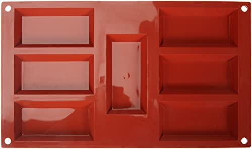 Silikomart SF054 FINANZIERI Silikonform 95X45 h 12 mm, Silikon, rot, L Silikomart SF054 FINANZIERI Silikonform 95X45 h 12 mm, Silikon, rot, L von silikomart