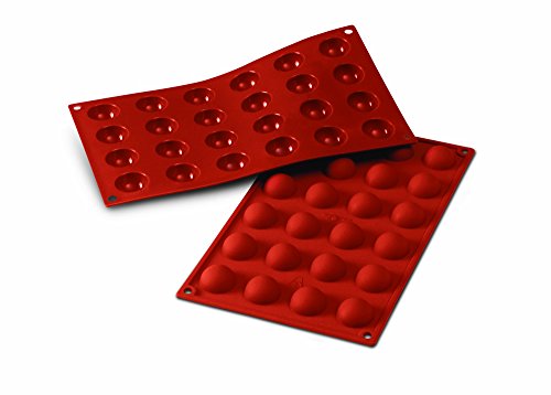 Silikomart SF006/C 20.006.00.0060 SF 6 HALF-SPHERES - SILICONE MOULD ø30 H 15 MM, Terracotta Silikomart SF006/C 20.006.00.0060 SF 6 HALF-SPHERES - SILICONE MOULD ø30 H 15 MM, Terracotta von silikomart