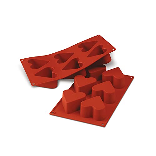 Silikomart SF040 HERZ ø60 h 35 mm, Silikon, terracotta, S von silikomart