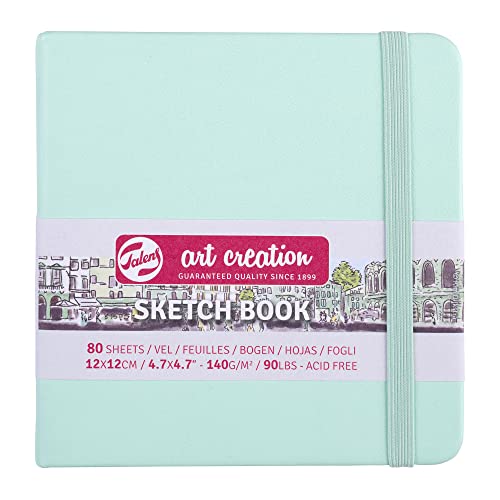 Talens Art Creation Skizzenbuch, 80 Blatt, 12 x 12 cm, Fresh Mint von Talens Art Creation