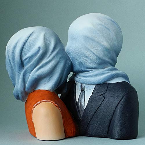 Skulptur - Die Liebenden - nach einem Motiv von Rene Magritte, 12,5 cm #05 von Unbekannt