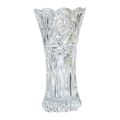 SLY Blume Glas Vase für Home Decor, Hochzeit Vase oder Geschenk – 20,3 cm hoch X4 breit, klar, mit Geschenkbox, Glas, farblos, 8"x 4" von Unbekannt