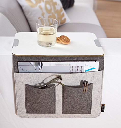 Sofatablett Sofa Butler Sofabutler CARRY grau Armlehne Organizer Sofa Ablage von Unbekannt