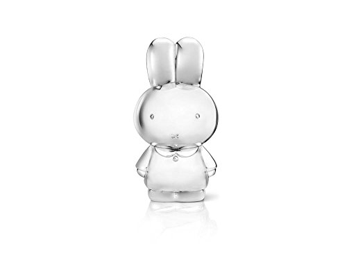 Spardose Kaninchen miffy versilbert anlaufgeschützt 15x7,5x7cm von Zilverstad