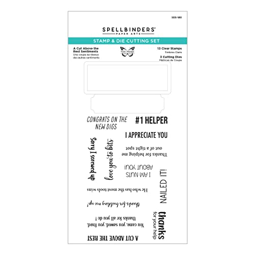 Spellbinders N Stempel- und Stanzformen-Set "A Cut Above The Rest", Metall, transparent Spellbinders N Stempel- und Stanzformen-Set "A Cut Above The Rest", Metall, transparent von Spellbinders