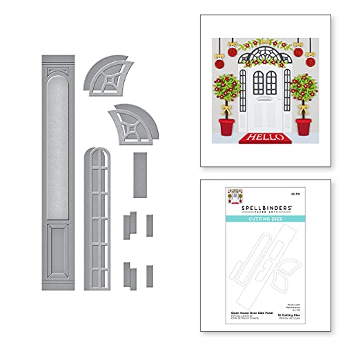 Spellbinders S2-316 Tür-Seitenteil Stanzschablonen aus der Open House Kollektion Geätzte Metallschablonen, Metall von Spellbinders