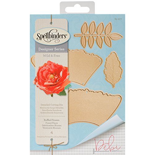 Unbekannt Spellbinders Shapeabilities Rüschen Blumen sterben, braun von Spellbinders