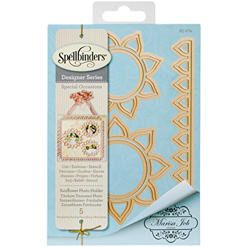 Spellbinders Shapeabilities Sunflower Foto Halter sterben, braun von Spellbinders