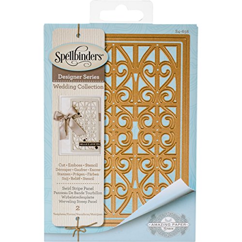 Spellbinders Shapeabilities Swirl Streifen Panel sterben, Metall, braun von Spellbinders