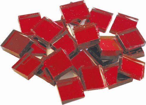 Spiegelmosaik 10x10mm Rot von Unbekannt