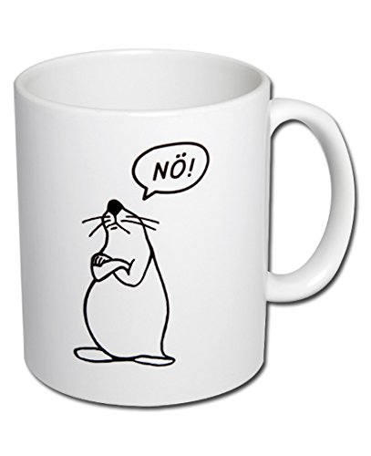 Spruchtasse Funtasse Bürotasse Tasse mit Spruch Kaffeetasse Tasse mit Aufdruck Seehund "Nö!" von Unbekannt