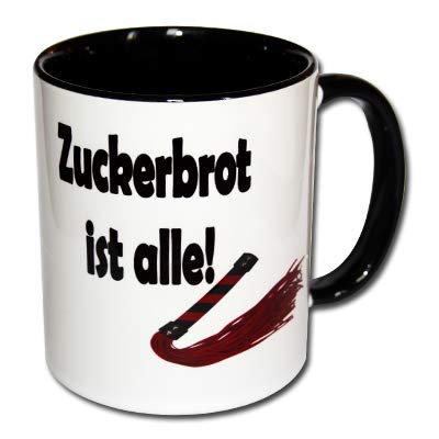 Spruchtasse Funtasse Tasse mit Aufdruck"Zuckerbrot ist alle!" von Unbekannt