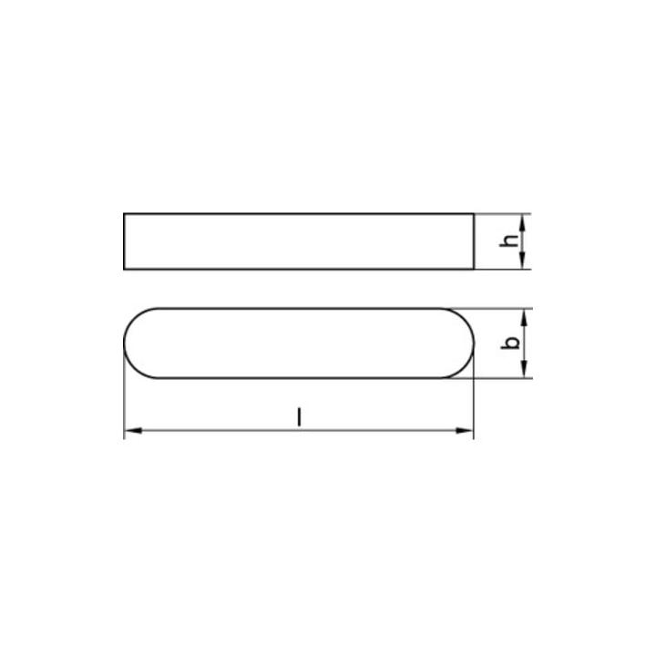 Stahl C45 K Passfeder Keil Din 6885 A 10x8x100 Hohe Form Rundstirnig S 5 Stück B-Ware Stahl C45 K Passfeder Keil Din 6885 A 10x8x100 Hohe Form Rundstirnig S 5 Stück B-Ware von Unbekannt