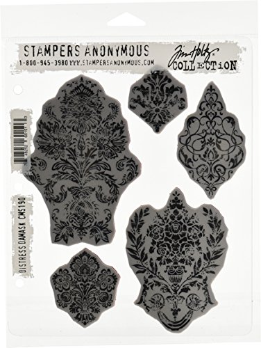 Stampers Anonymous Tim Holtz Cling Rubber Stamp Set 7"X8.5"-Distress Damask Stampers Anonymous Tim Holtz Cling Rubber Stamp Set 7"X8.5"-Distress Damask von Stampers Anonymous