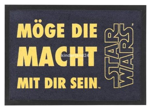 Star Wars Fussmatte Die Macht 50x70cm kinderland24 Schmutzfangmatte Türmatte Fußmatte Schmutzmatte Lego von Unbekannt