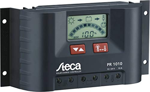 Steca PR1010 Solarladeregler mit LCD Display und Lastausgang für 12V Verbraucher bis 10A von STECA