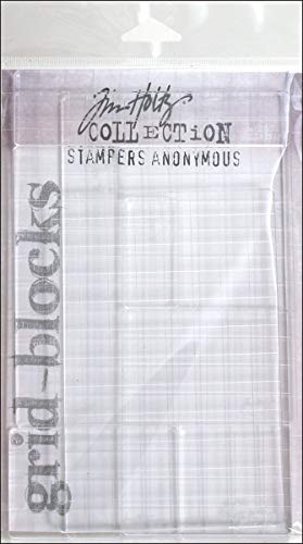 Stampers Anonymous Tim Holtz Acryl-Gitter-Block-Set, 9-teilig, durchsichtig, Large Stampers Anonymous Tim Holtz Acryl-Gitter-Block-Set, 9-teilig, durchsichtig, Large von Stampers Anonymous