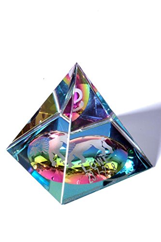 Sternzeichen Löwe Glas Pyramide in Geschenkbox von Unbekannt