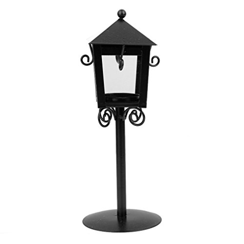 Street Lampe Form Vintage Halter Kerze Teelicht Kerzenständer Ständer (schwarz) von Unbekannt