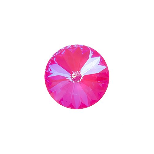 Swarovski 1122 Rivoli Kristall Stein Ultra Pink AB 14 mm von Unbekannt