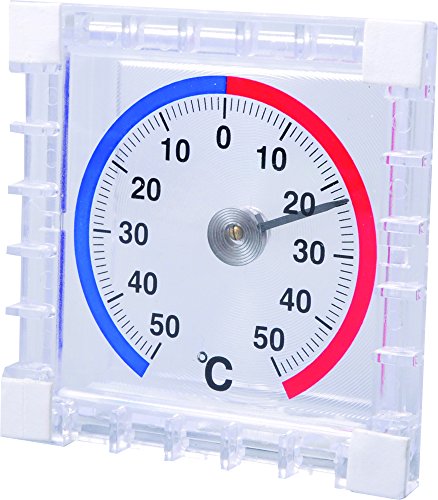 Technoline Fensterthermometer, weiß, 7,5 x 2,1 x 7,5 cm, WA 1010 von Technoline