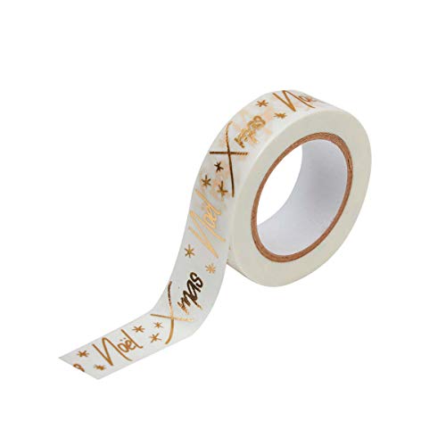 Toga MT912 Masking Tape, Weiß und Gold, 10 m, 50 Meter von Toga