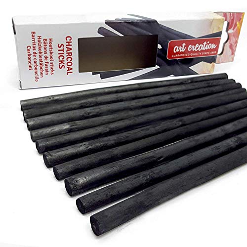 Talens Kohle-Sticks – zum Zeichnen, als eigenständige Arbeit oder Basis zum Malen, 10er-Pack von Talens Art Creation